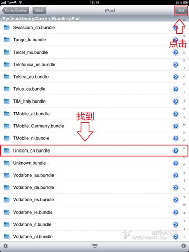 IPAD运营商图标或文字通用修改方法