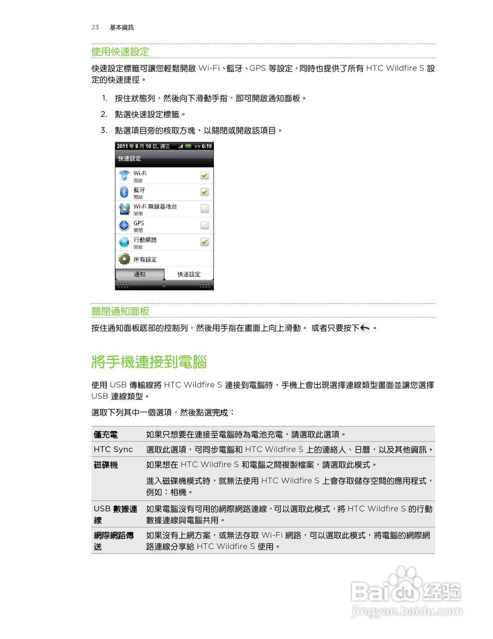 多普达 HTC Wildfire S A515c手机使用说明书:[3]