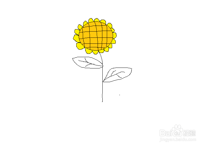 简笔画之向日葵