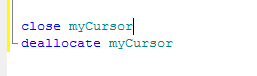 sql server如何使用游标