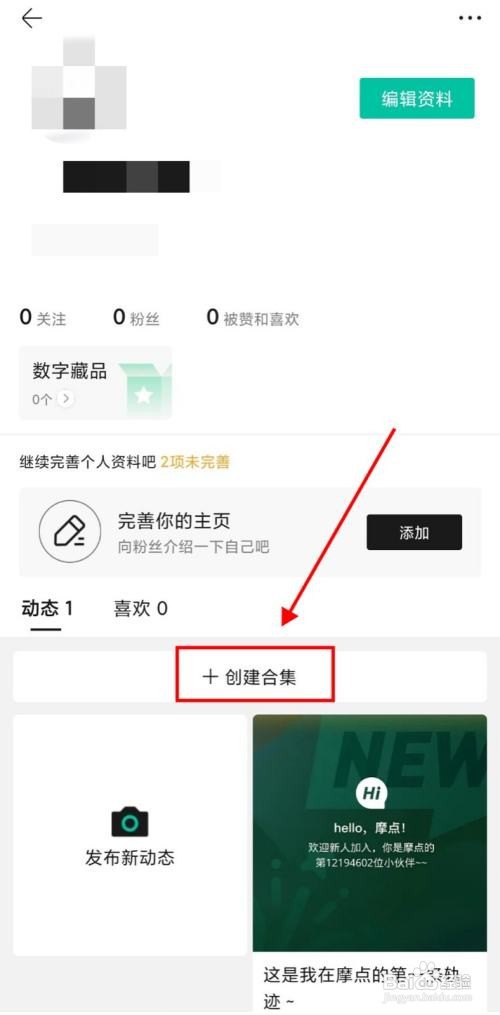摩点app创建动态合集怎么做