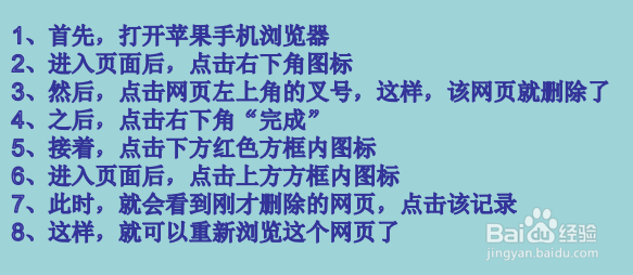 苹果手机浏览记录删除后如何找回