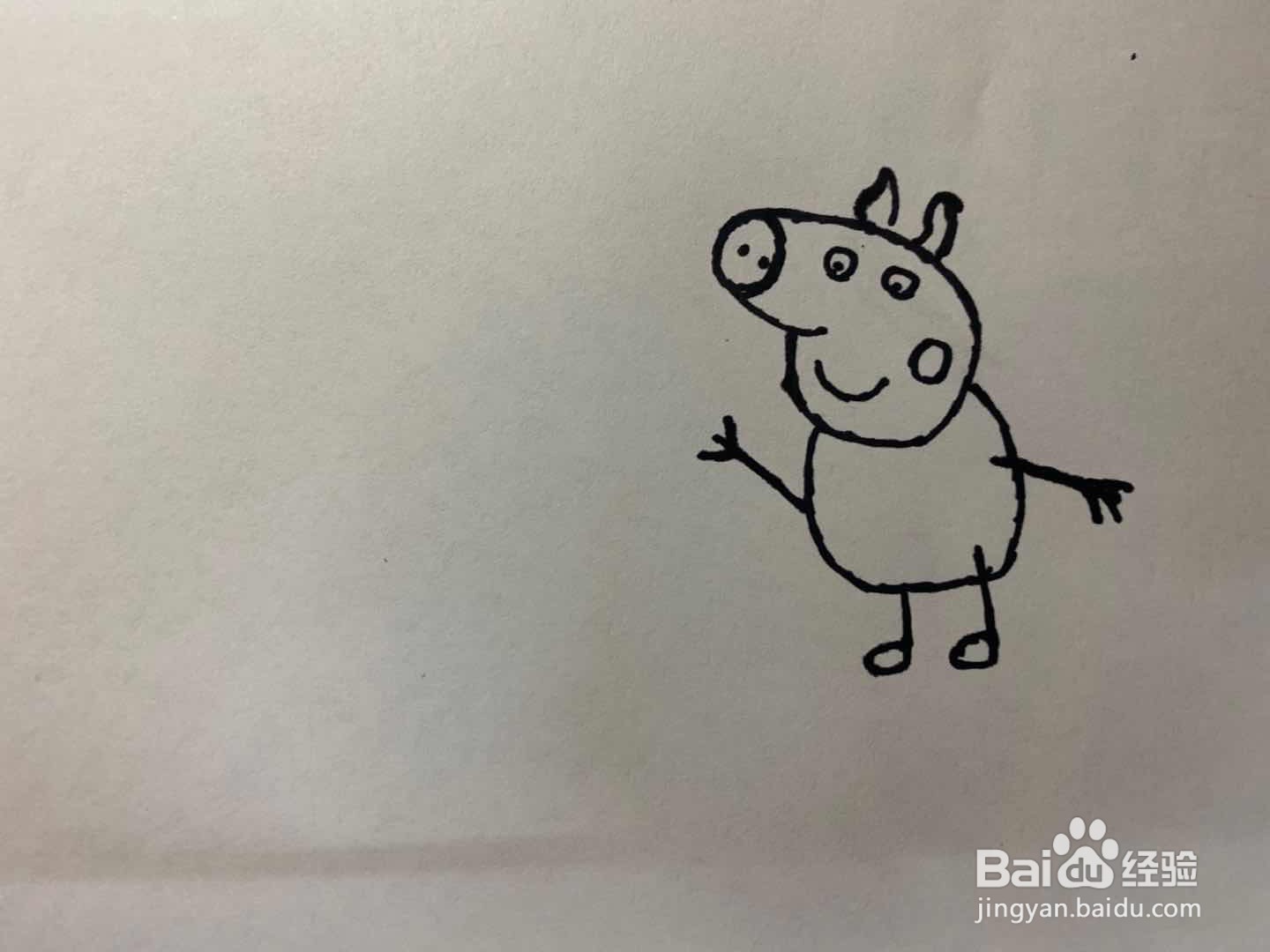 小猪佩奇简笔画