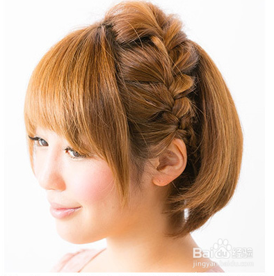 短发编发甜美编发更接地气儿