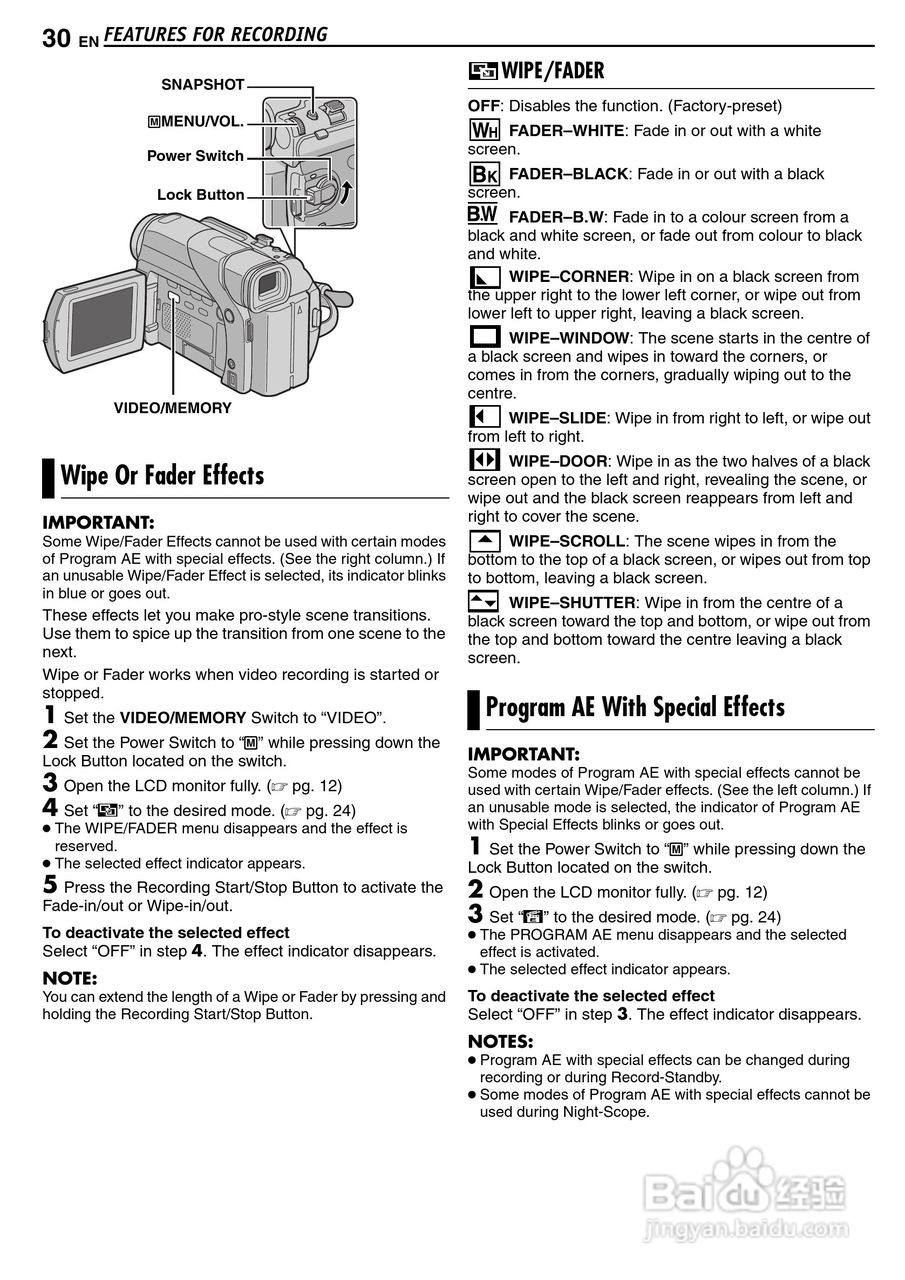 JVC GR-D63摄像机使用说明书:[3]