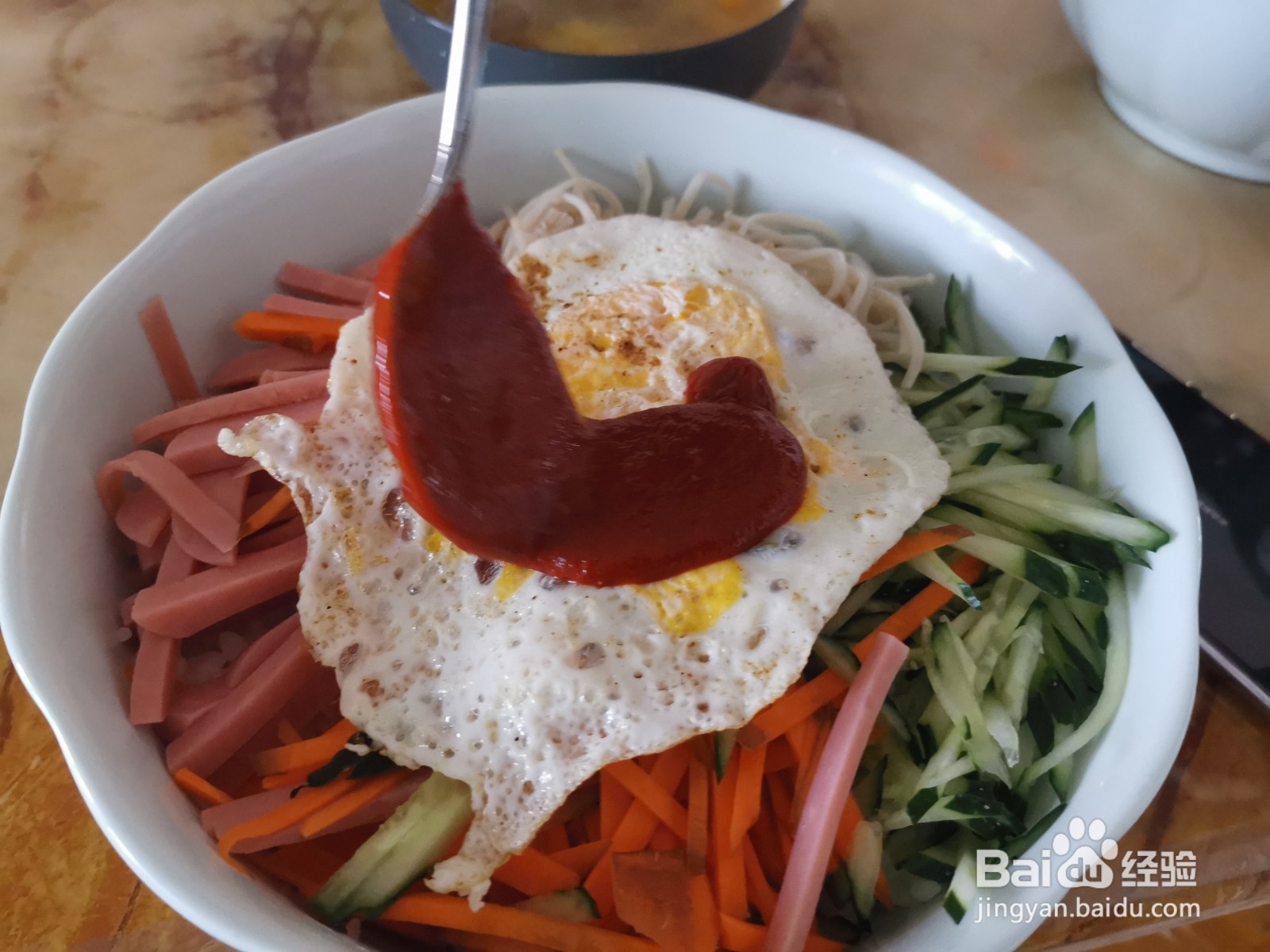 简易韩式拌饭做法