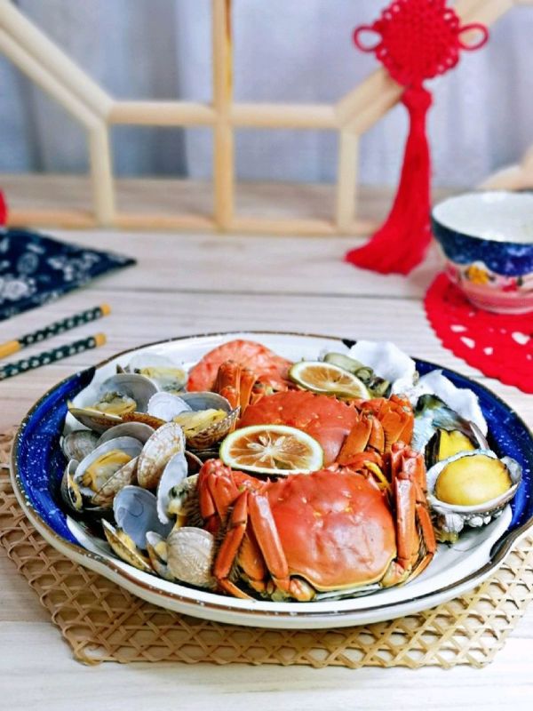 柠香热气蒸海鲜