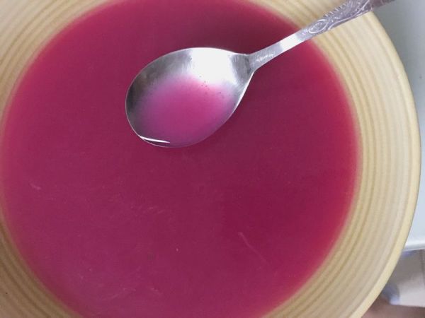 火龙果玫瑰豆腐慕斯