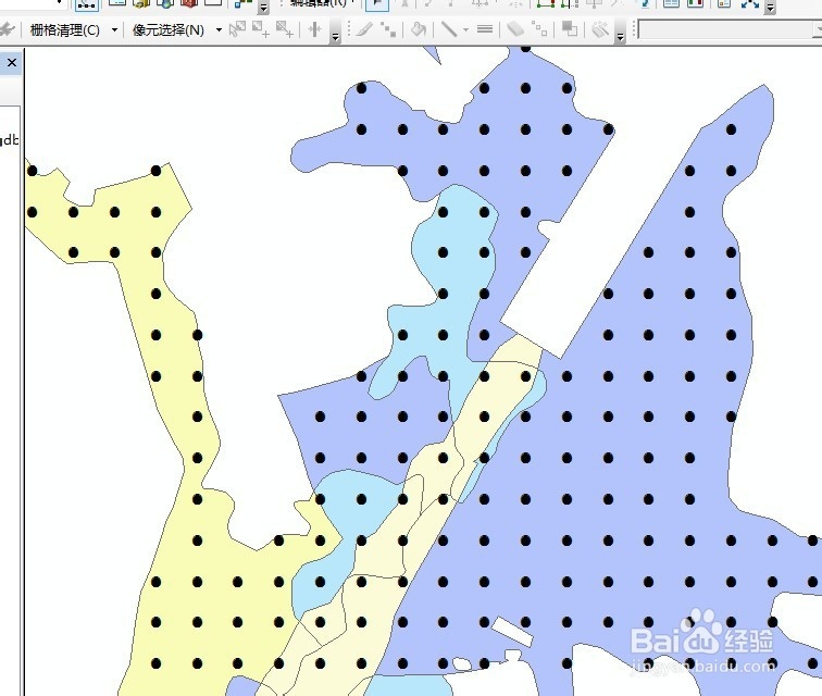 Arcgis中如何在面中生成规则均匀分布的点