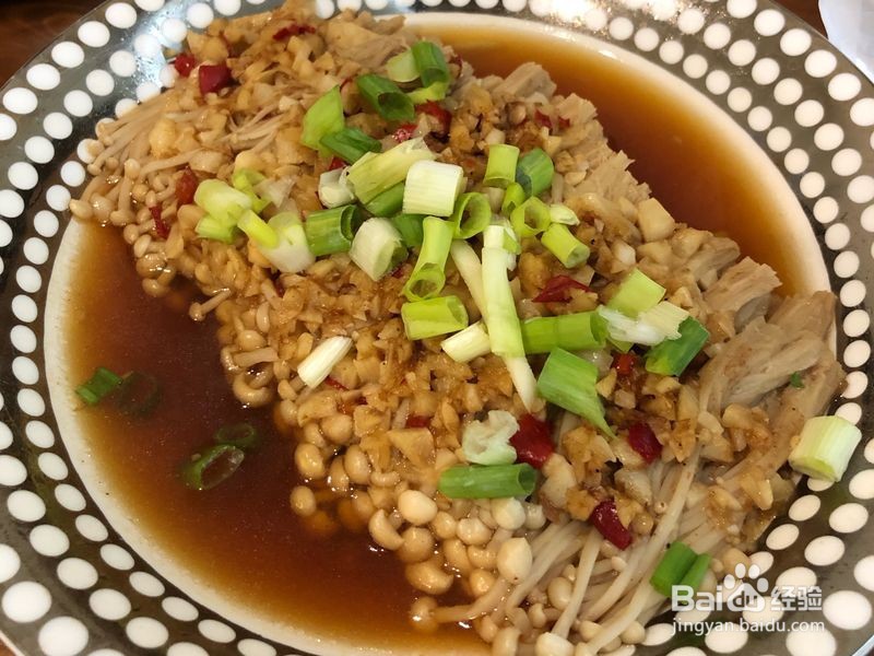 如何做出家常菜系列之蒜蓉金针菇