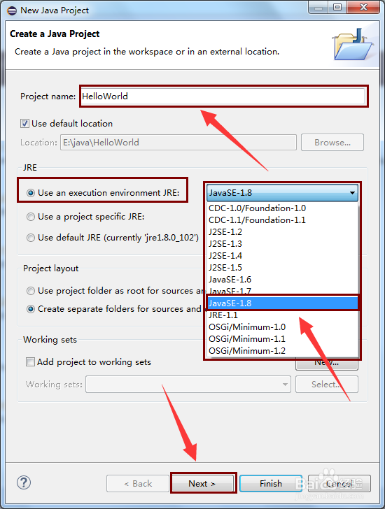 eclipse如何创建java项目