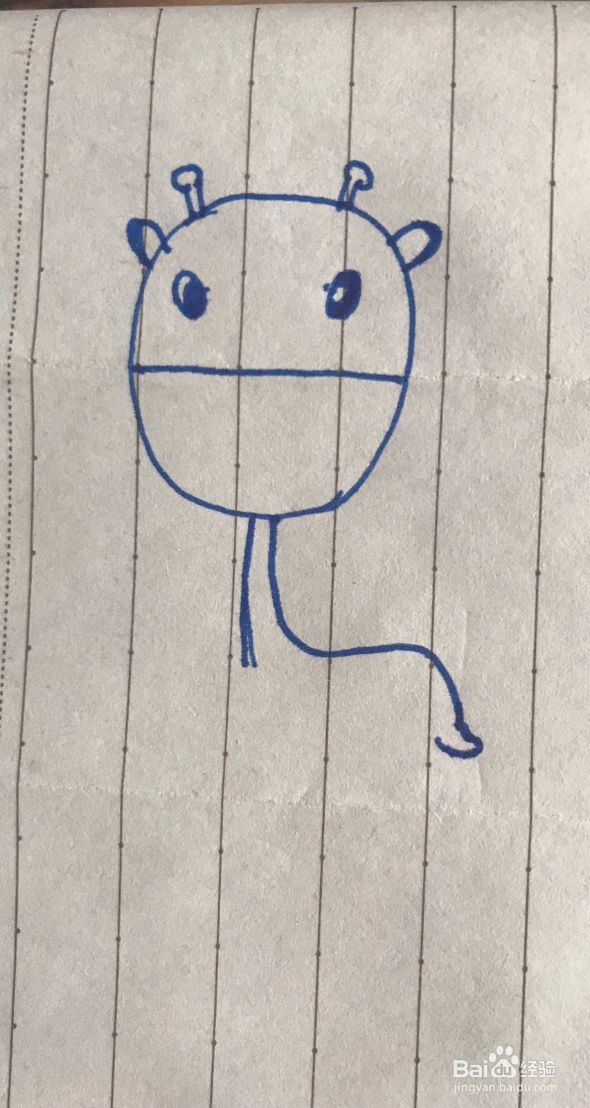 简笔画可爱长颈鹿该怎么画