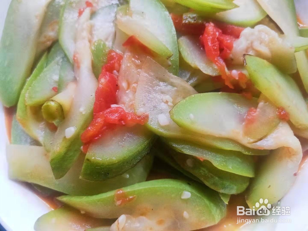 番茄素烧瓠子瓜---便秘小菜谱