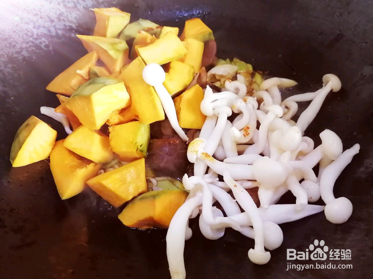 南瓜菌菇炖粉条