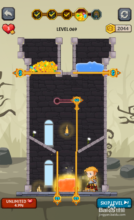 如何通关How To Loot: Pin Pull的Level 069