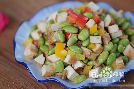 榨菜毛豆炒豆干的做法