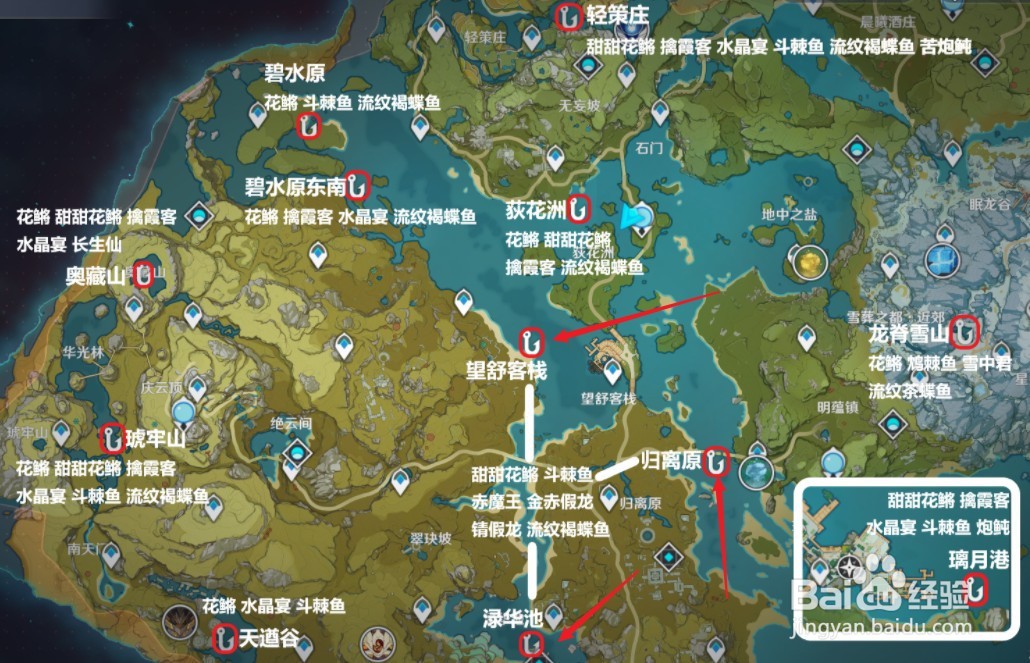 原神2.1金赤假龙在哪钓