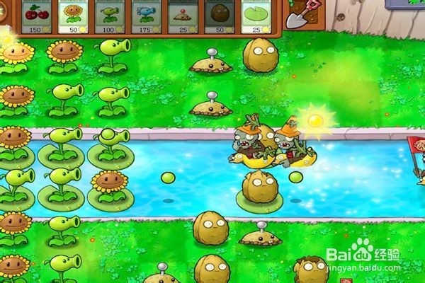 植物大战僵尸通全关的攻略。（3~1关）