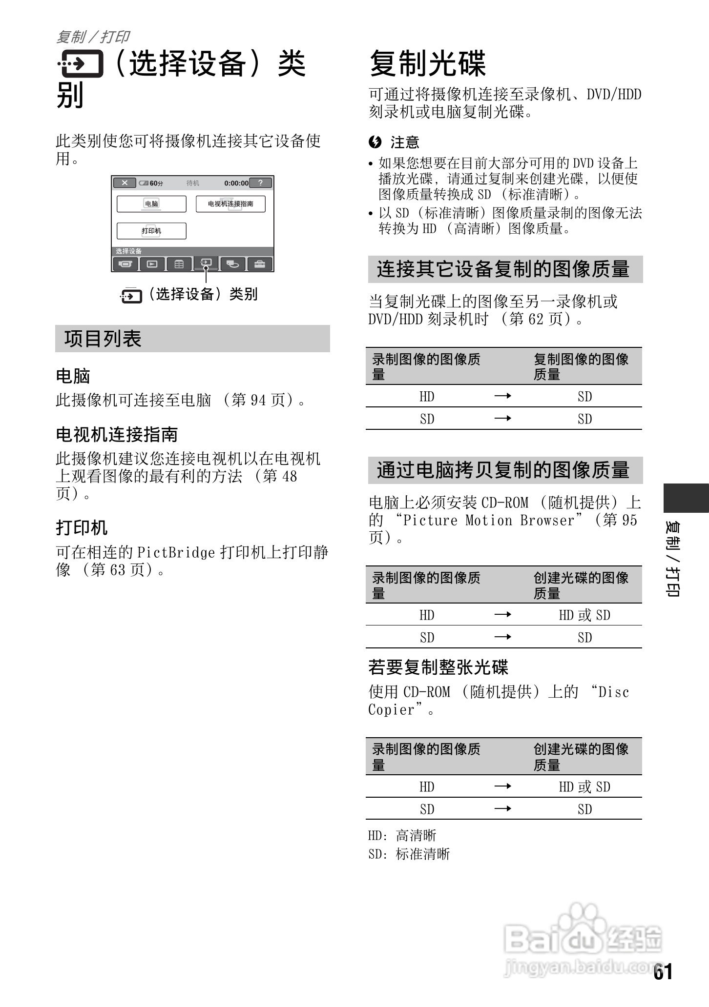 索尼HDR-UX1E数码摄像机使用说明书:[7]