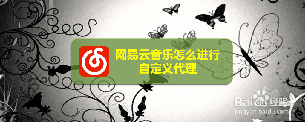 网易云音乐怎么进行自定义代理