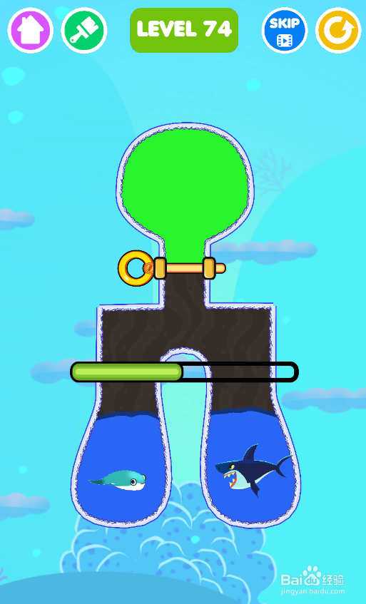 Save The Fish的LEVEL 74怎样过关？
