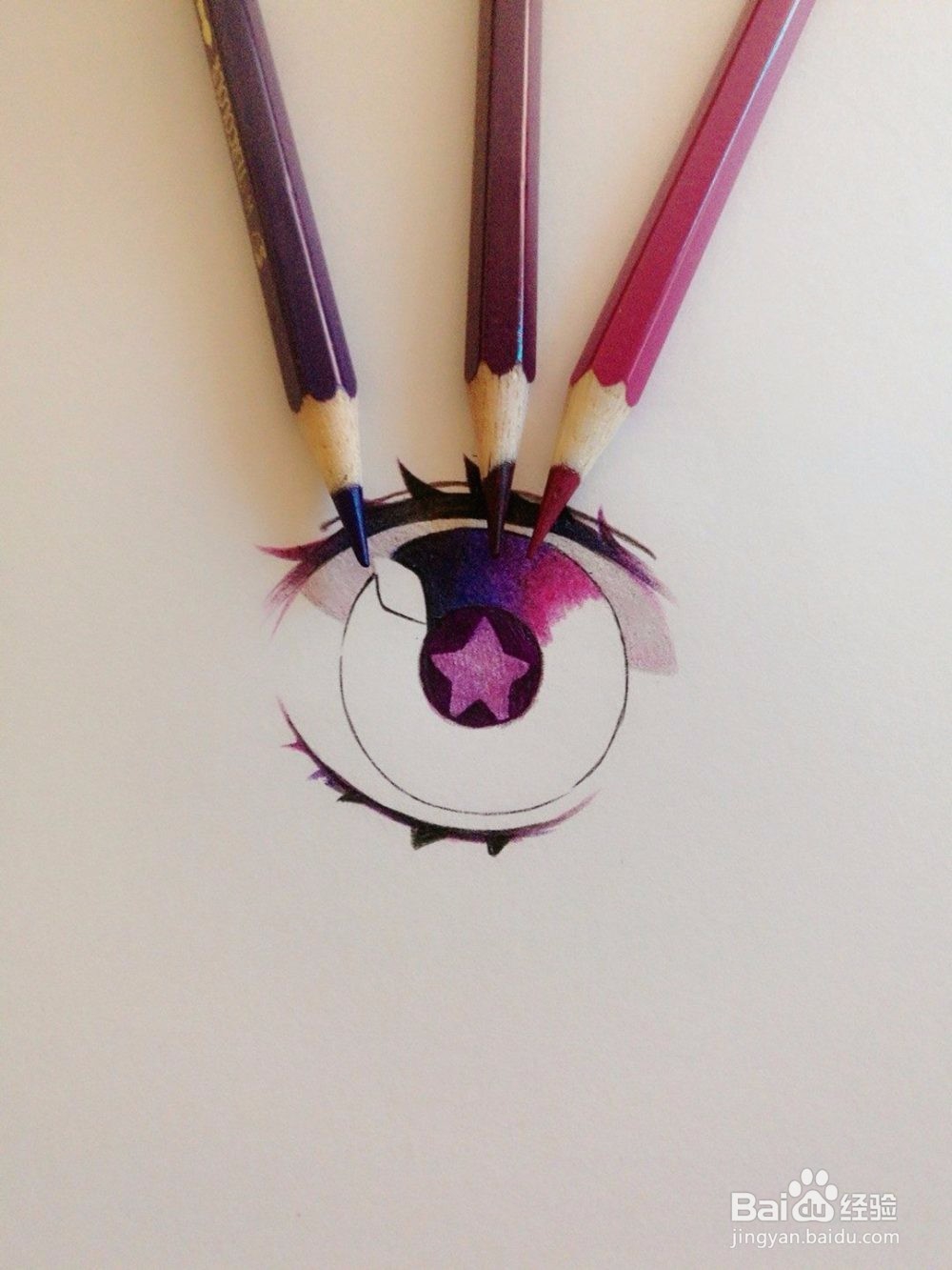 动漫人物混色眼睛教程