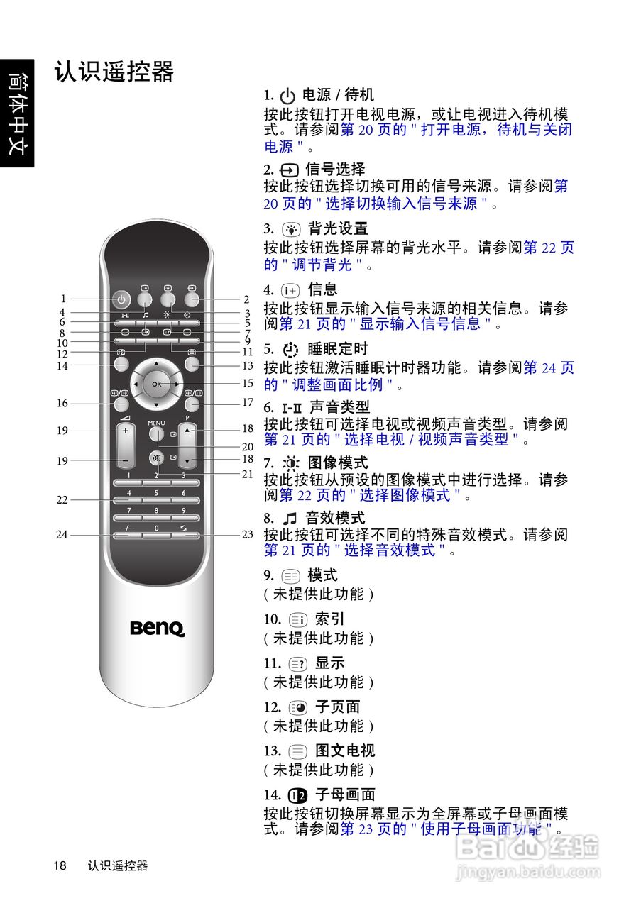 明基SH4231液晶彩电使用说明书:[2]