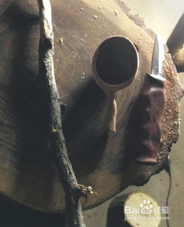 拼接柄香椿木勺