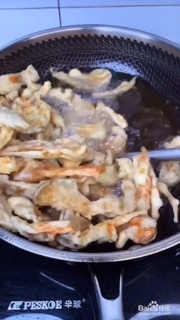 怎么做干炸蘑菇