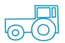 简笔画系列：如何画一辆拖拉机