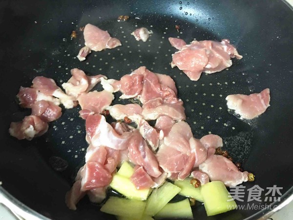 青椒蘑菇炒肉片