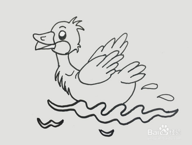 怎么画小鸭子的嘴巴