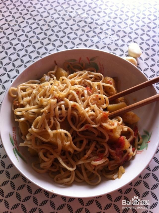 素焖面做的做法
