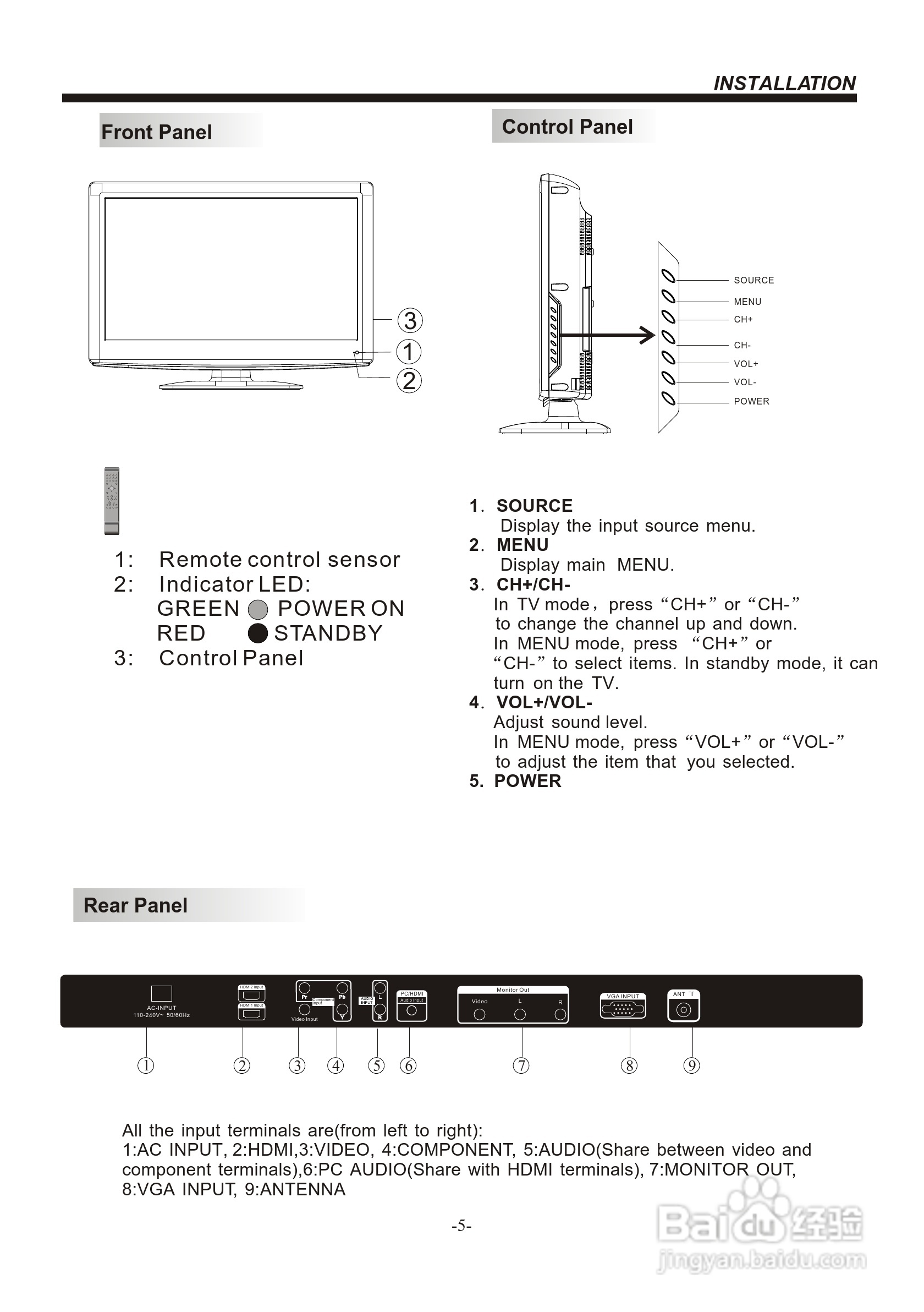 声宝LC-32N1H型液晶电视机说明书:[3]