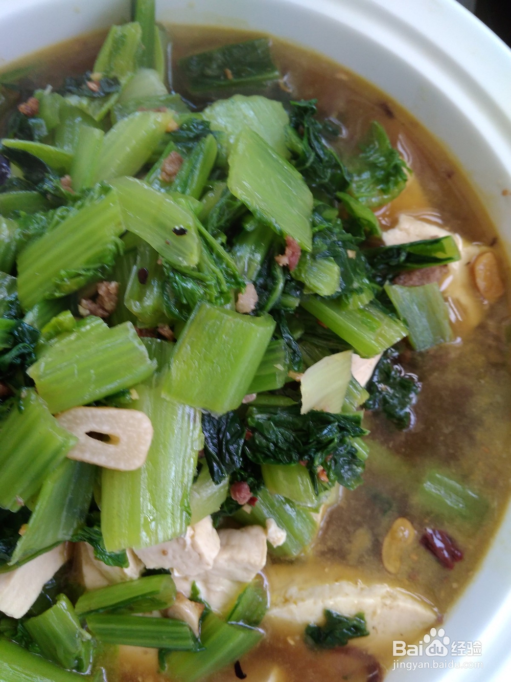 小白菜炖豆腐技巧