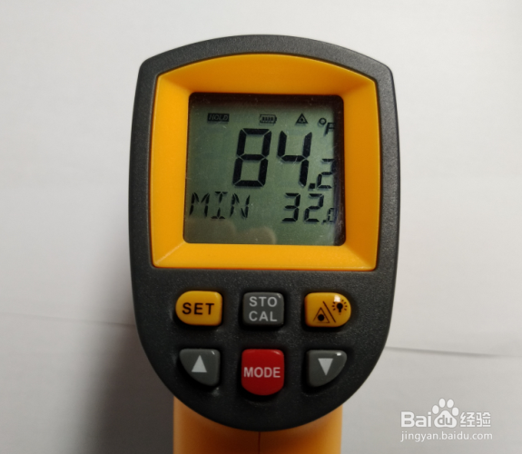 手持式红外测温仪如何切换显示华氏度℉单位