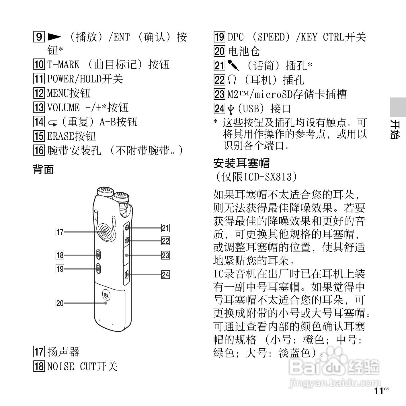 索尼ICD-SX713数码录音笔使用说明书:[2]