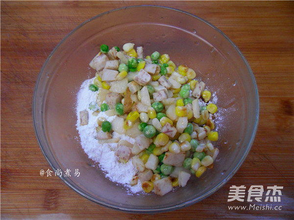 豌豆玉米马蹄糕