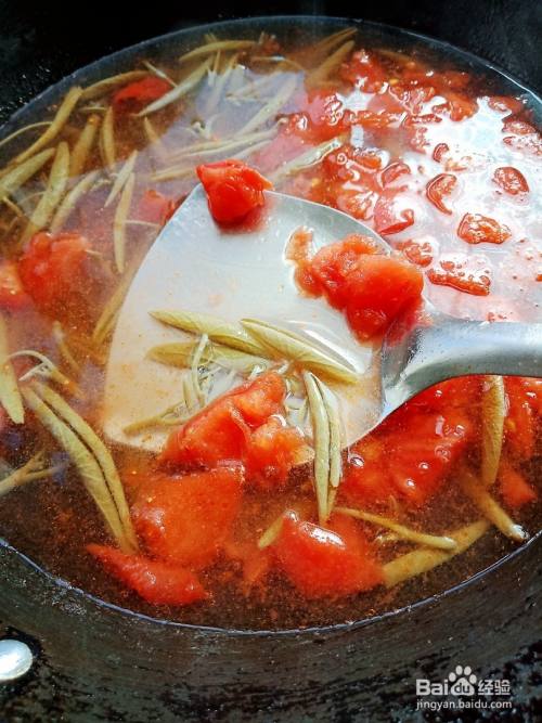 西红柿莼菜鸡蛋汤的做法