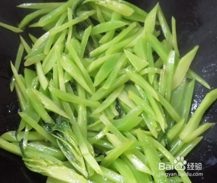 莴苣炒韭菜的做法