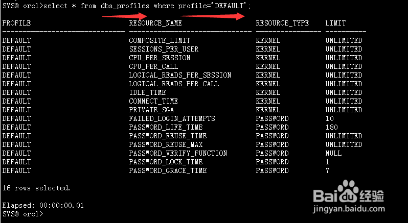 oracle概念文件profile