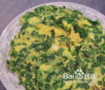 鸡蛋饼的做法—韭菜蛋饼