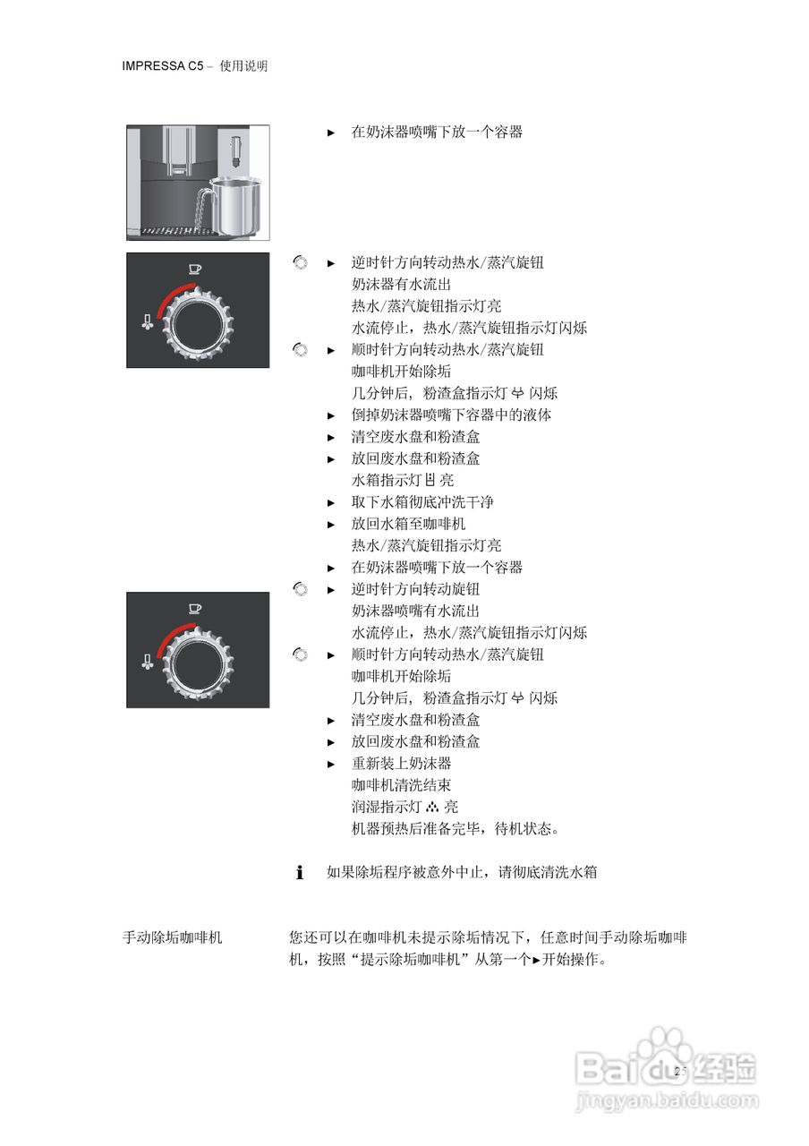 优瑞咖啡机IMPRESSA IMPRESSA C5使用说明书:[3]