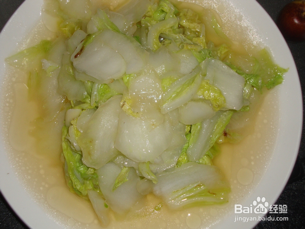 素菜：素炒白菜