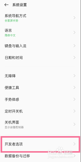 真我手机开发者选项怎么开启