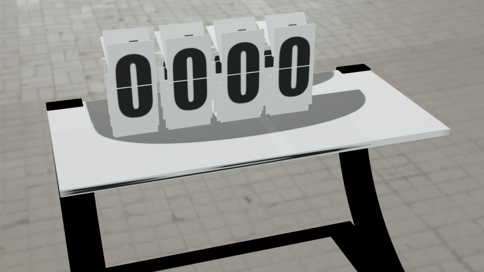 如何在blender2.8使用python代码做计数器动画