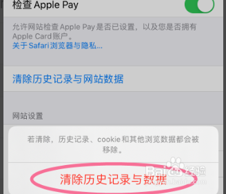 Safari浏览器怎么删除历史记录与网站数据