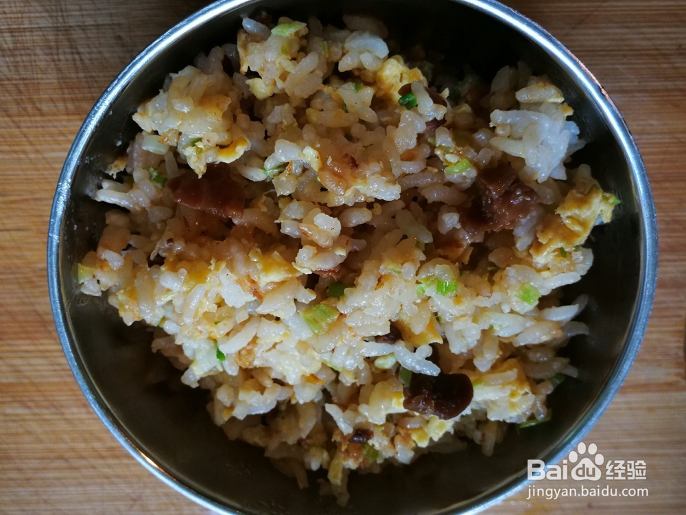 我的最爱-蘑菇酱-香葱鸡蛋炒米饭