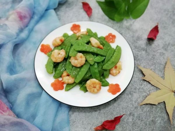 下饭菜……荷兰豆炒虾仁