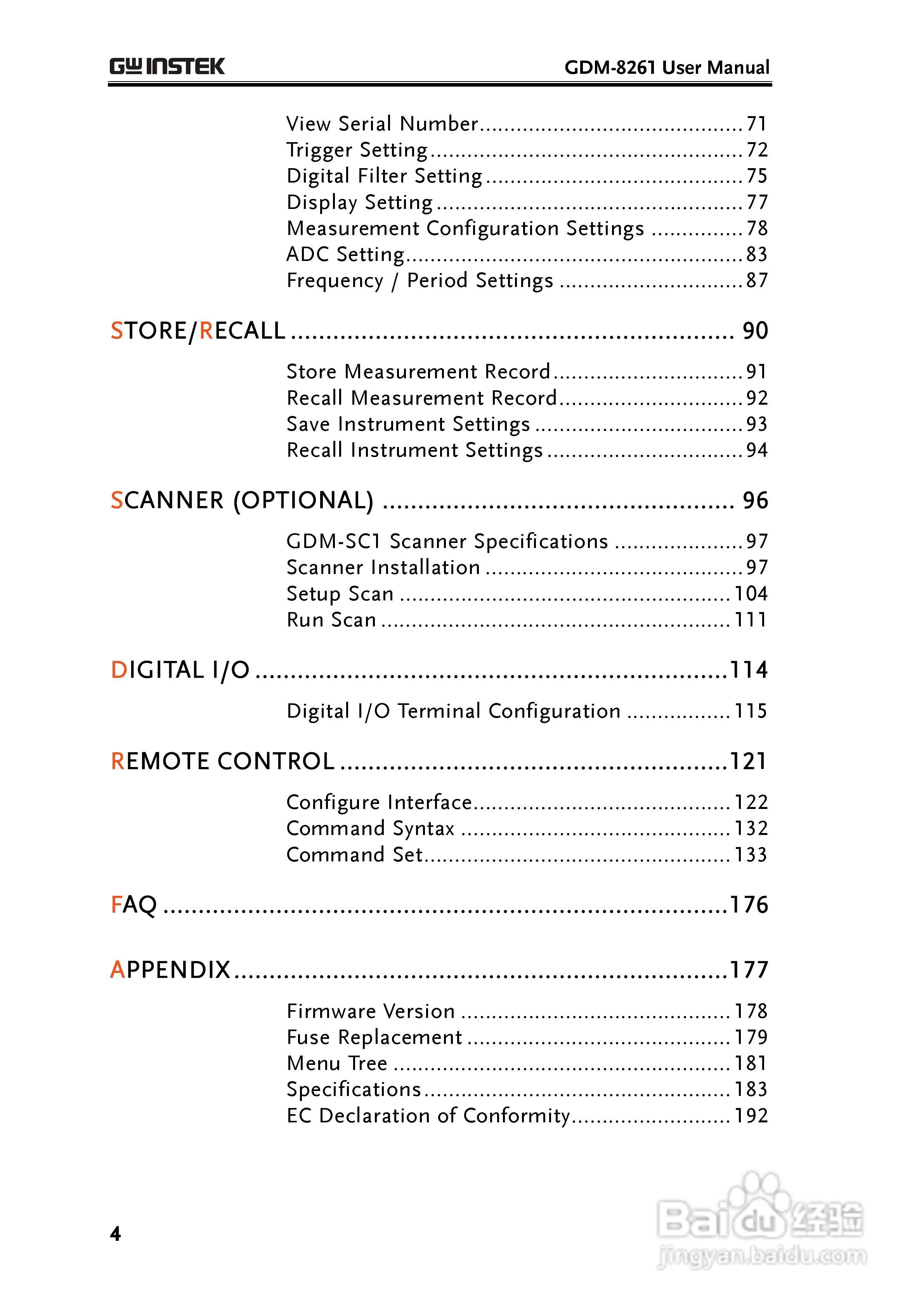 固纬GDM-8261数字万用表使用说明书:[1]